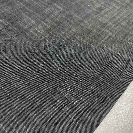 Black Cotton Linen Fabric 58" Wide – Plain Linen Look Dressmaking & Craft Fabric By The Metre