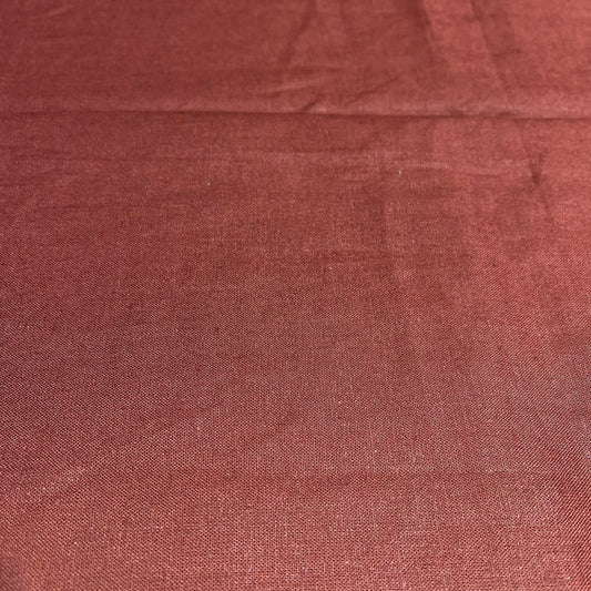 Rust Terracotta Cotton Linen Fabric 58" Wide – Plain Linen Look Dressmaking Fabric By The Metre