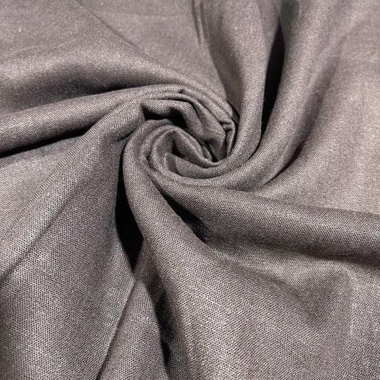 Brown Cotton Linen Fabric 58" Wide – Plain Dressmaking & Craft Fabric By The Metre