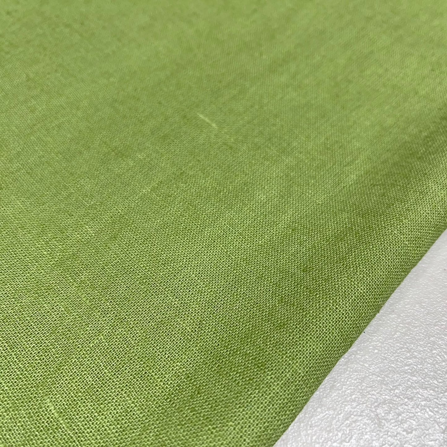 Green Cotton Linen Fabric 58" Wide – Plain Linen Look Dressmaking Craft & Home Décor Fabric By The Metre