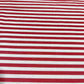 Red & White Stripe Cotton Poplin Fabric 58" Wide – Striped Dressmaking Fabric By The Metre