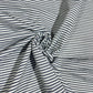 Navy & White Stripe Cotton Poplin Fabric 58" Wide – Striped Dressmaking Fabric By The Metre
