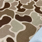 Brown Beige Khaki Brushed Cotton Camo Print Dressmaking Craft Fabric 58" Wide By The Metre