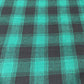 Green Black Tartan Brushed Cotton Fabric 58" Wide – Soft Plaid Check Fabric By The Metre