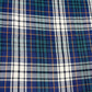 Blue Green Tartan Brushed Cotton Fabric 58" Wide – Soft Plaid Check Fabric By The Metre