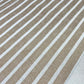 Taupe Classic Stripe 100% Cotton Striped Linen Dressmaking Quilting Crafts Sewing Fabric 58" Wide By The Meter