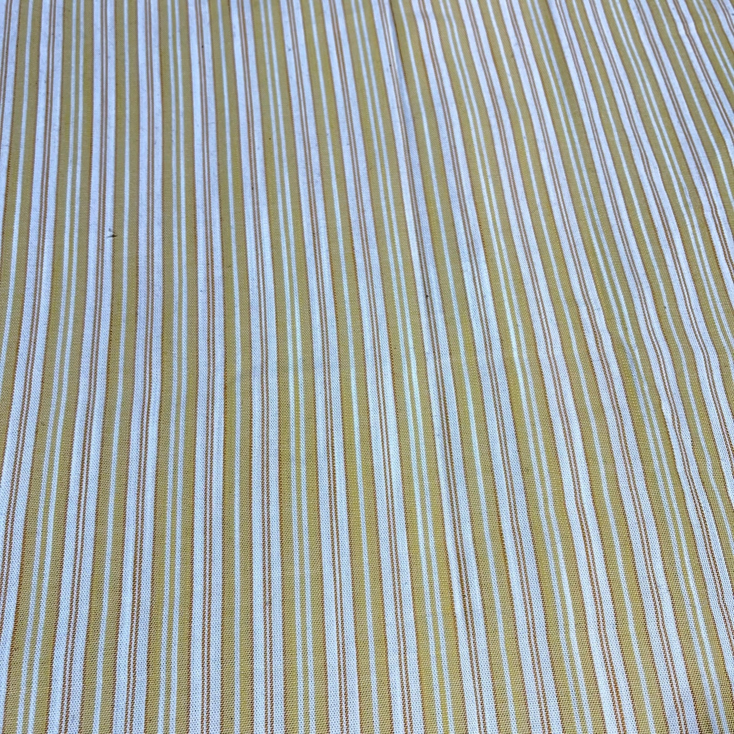 Golden Meadow Stripe 100% Cotton Striped Linen Dressmaking Quilting Crafts Sewing Fabric 58" Wide By The Meter
