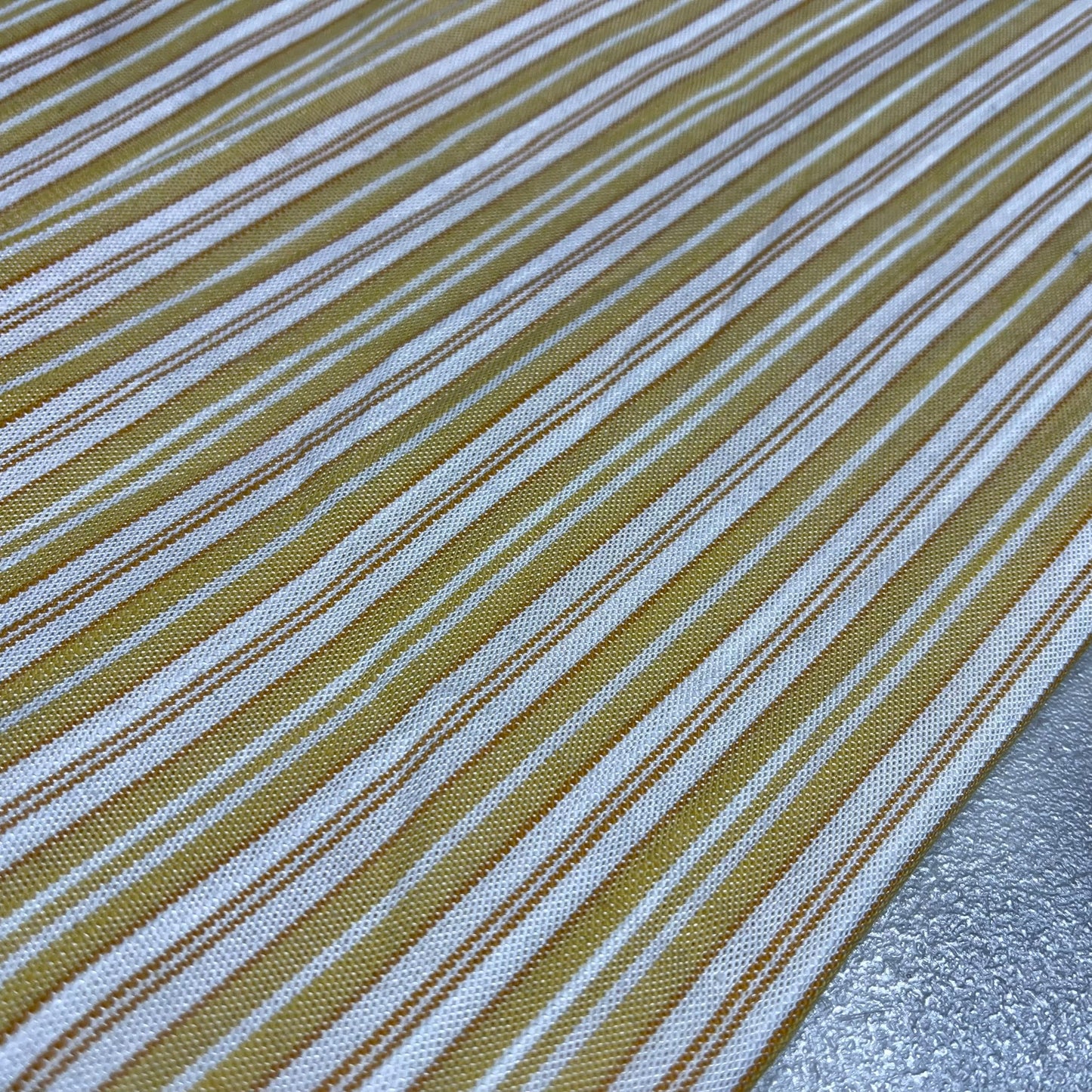 Golden Meadow Stripe 100% Cotton Striped Linen Dressmaking Quilting Crafts Sewing Fabric 58" Wide By The Meter