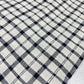 Black Windowpane Check 100% Cotton Linen Dressmaking Quilting Crafts Sewing Fabric 58" Wide By The Meter