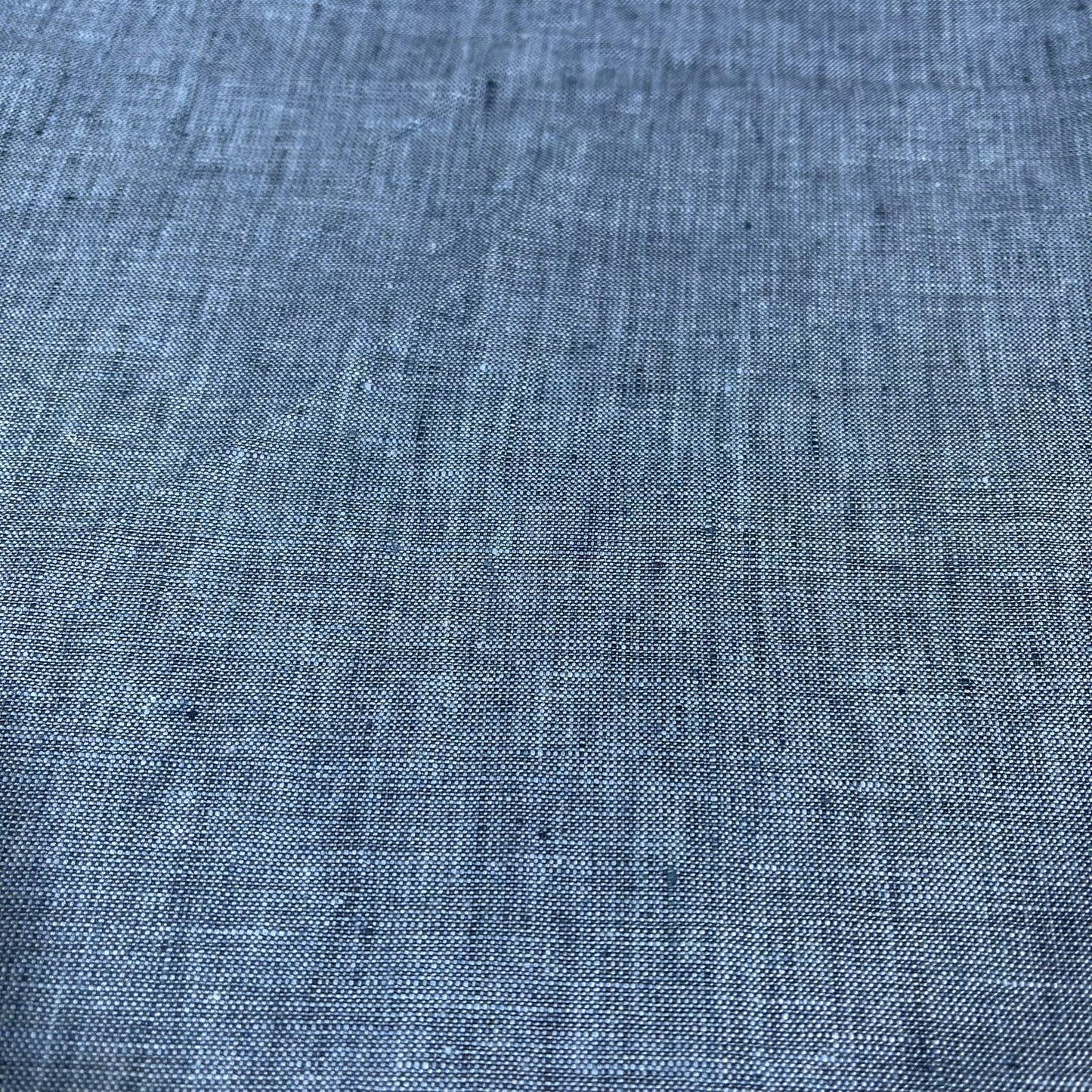 Denim Blue 100% Pure Linen Dressmaking, Sewing, Costume Fabric 58" Wide By The Meter