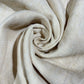 Beige 100% Pure Linen Dressmaking, Sewing, Costume Fabric 58" Wide By The Meter