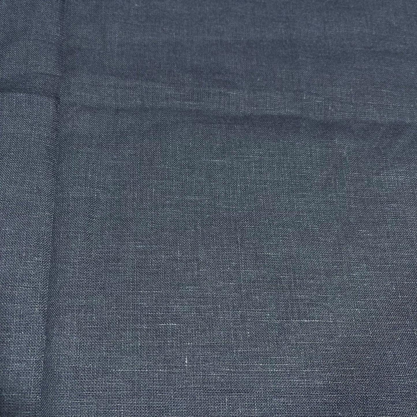 Midnight Blue 100% Pure Linen Dressmaking, Sewing, Costume Fabric 58" Wide By The Meter