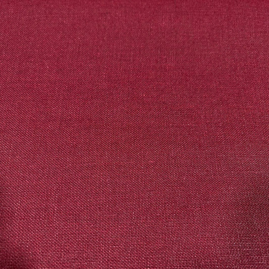 Crimson 100% Pure Linen Dressmaking, Sewing, Costume Fabric 58" Wide By The Meter