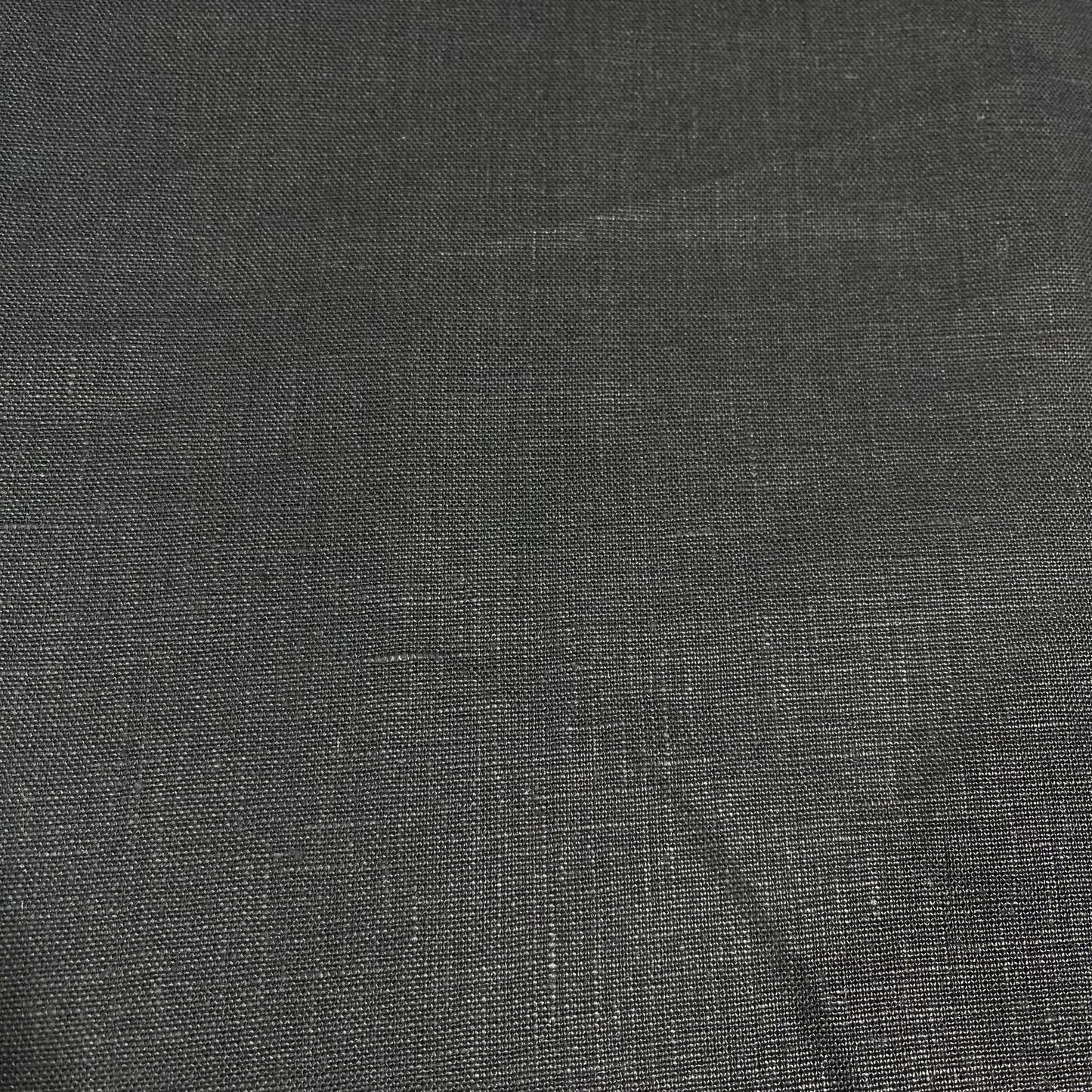 Black 100% Pure Linen Dressmaking, Sewing, Costume Fabric 58" Wide By The Meter