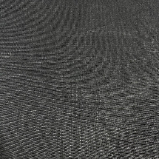 Black 100% Pure Linen Dressmaking, Sewing, Costume Fabric 58" Wide By The Meter