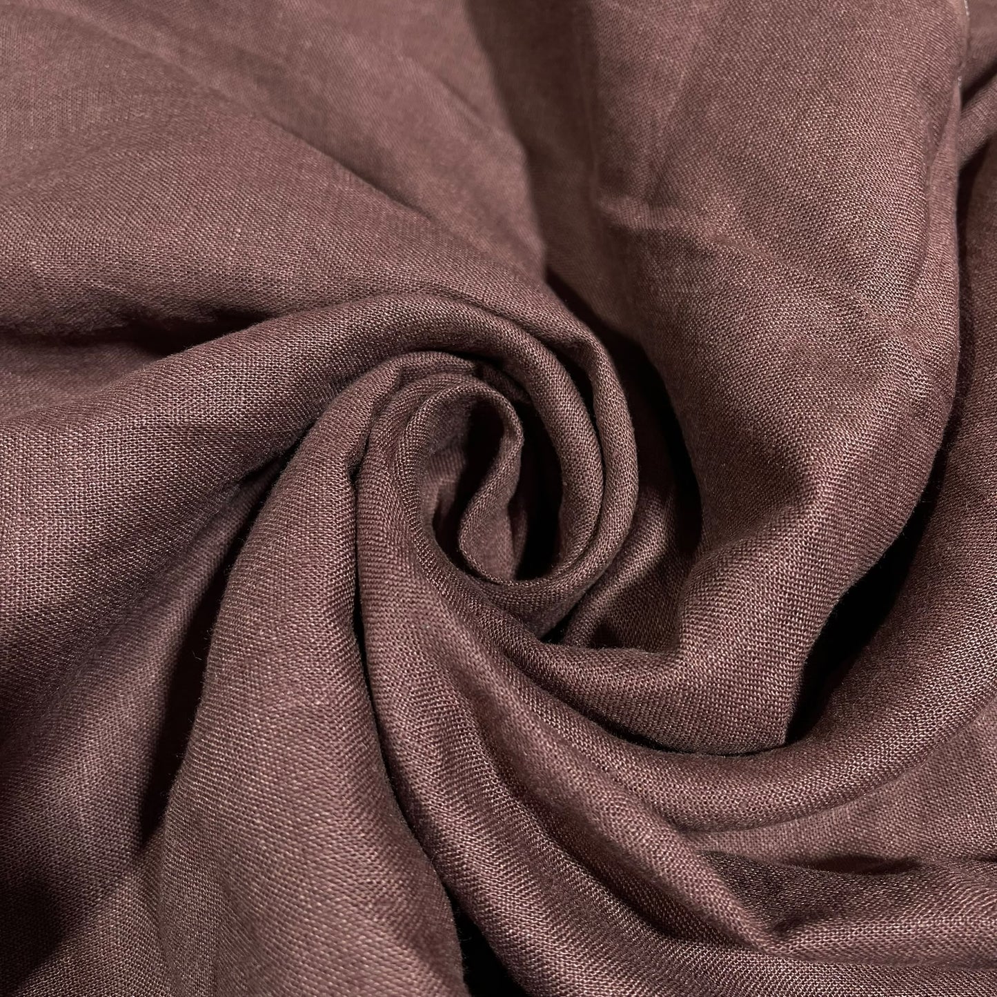 Brown 100% Pure Linen Dressmaking, Sewing, Costume Fabric 58" Wide By The Meter