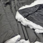Designer Deadstock Black Water Resistant Quilted Fabric – Padded Polyester Jacket & Coat Material 150cm Wide By The Metre
