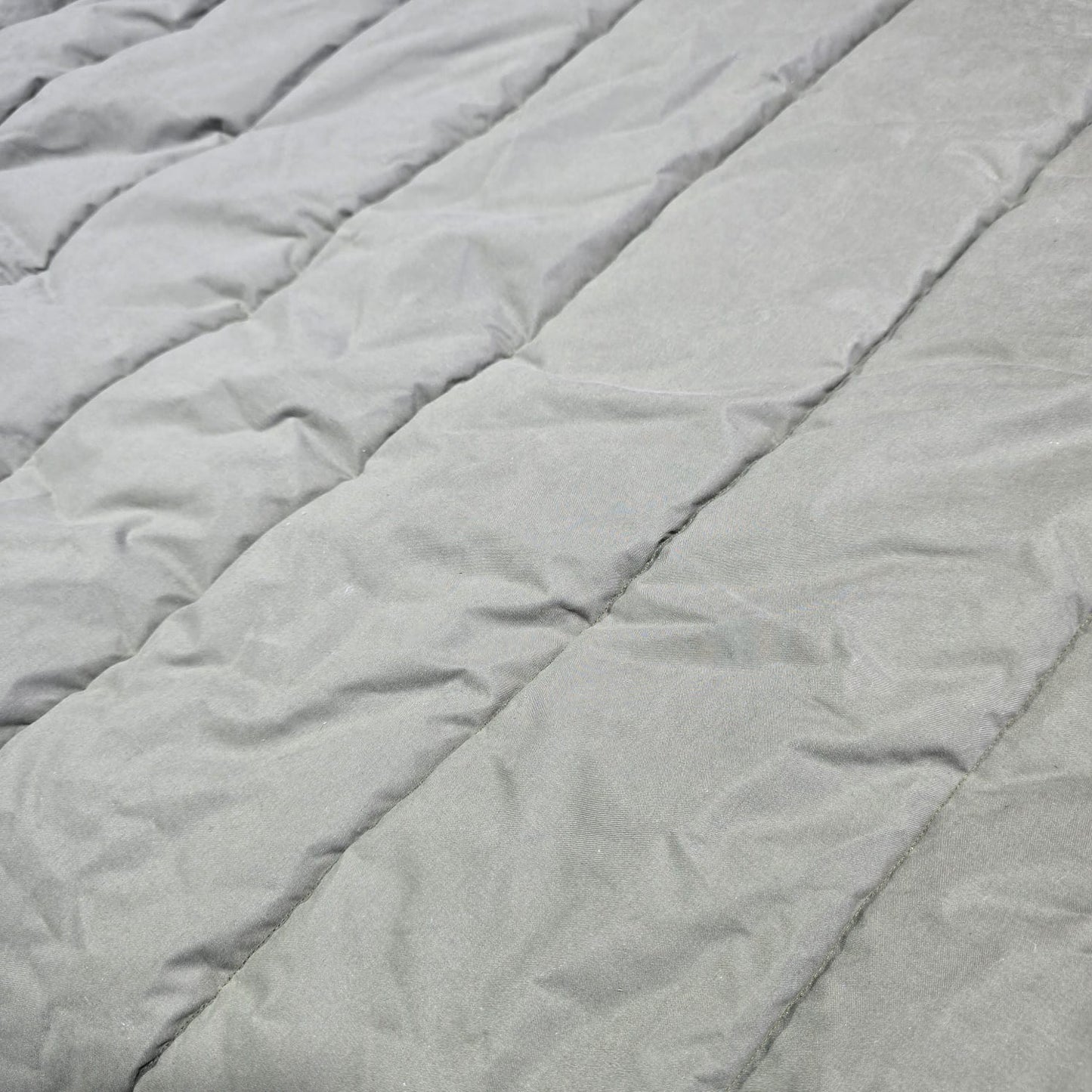 Designer Deadstock Khaki Water Resistant Pre-Quilted Polyester Fabric – Padded Jacket & Coat Material 150cm Wide By The Metre