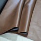 Brown Leatherette Faux Leather Fabric 58" Wide – Soft Flexible Upholstery Dress Craft Bag Material By The Metre