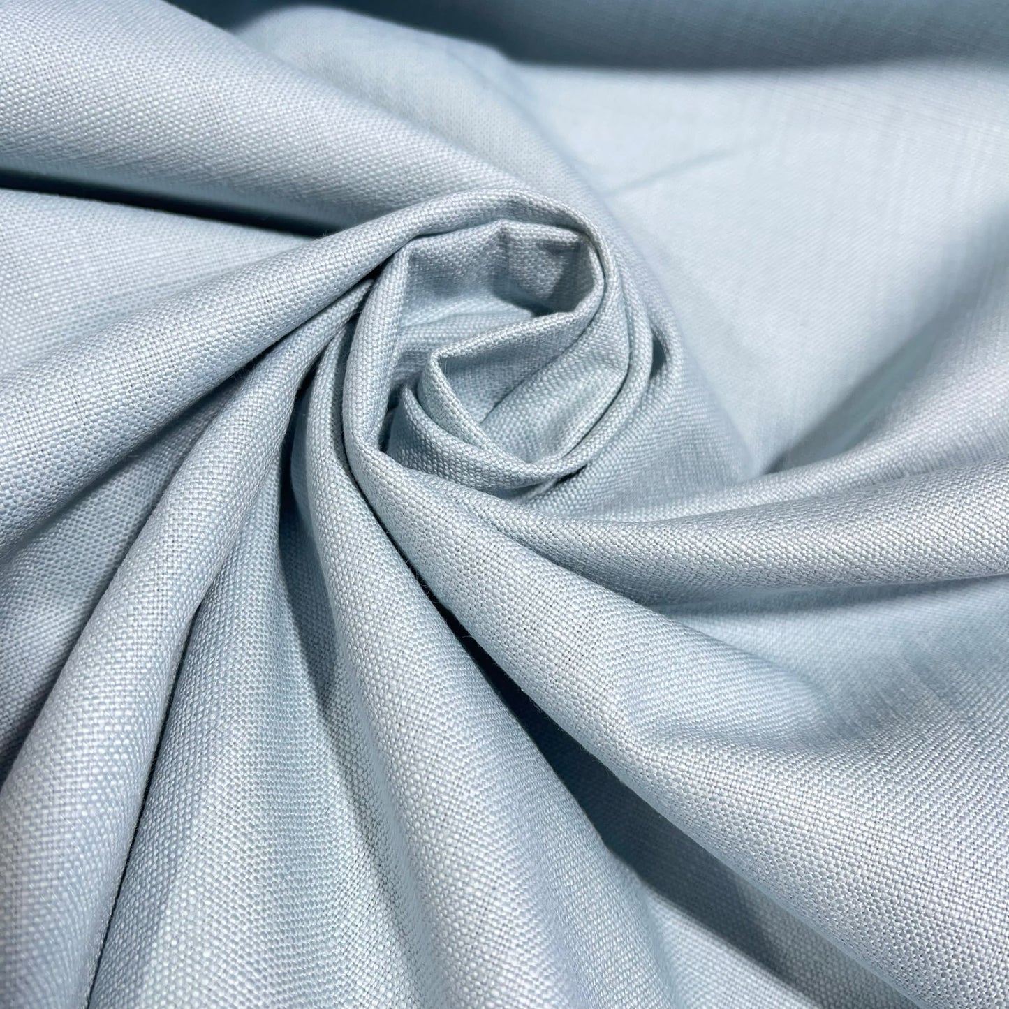 Powder Blue Deadstock 100% Cotton Fabric – 140cm Wide | Curtain & Furnishing Fabric By The Metre