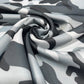 Grey Camouflage Scuba Fabric 58" Wide – Black White Camo Print Stretch Dress Fabric By The Metre