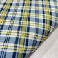 Yellow Navy Tartan Check Scuba Fabric 58" Wide – Plaid Stretch Dressmaking Fabric By The Metre