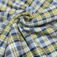 Yellow Navy Tartan Check Scuba Fabric 58" Wide – Plaid Stretch Dressmaking Fabric By The Metre