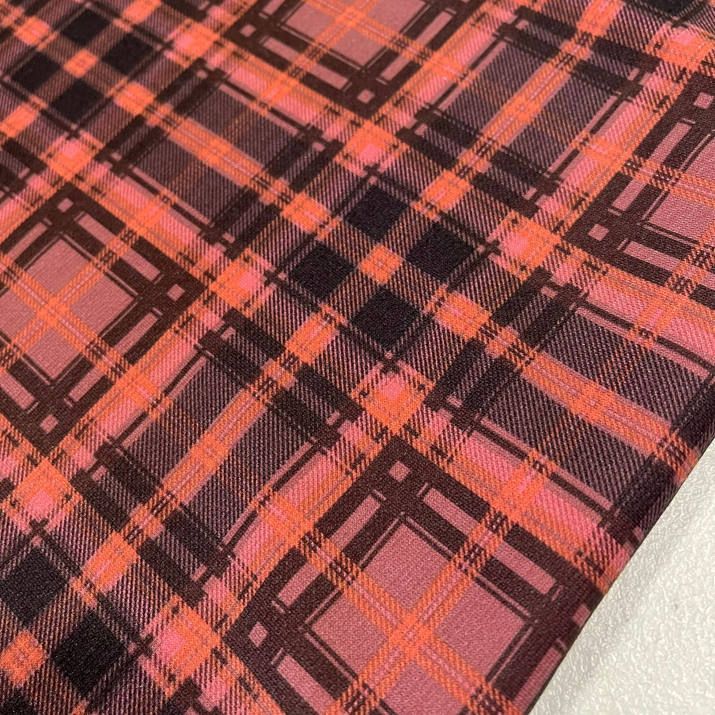 Tartan Plaid Stretch Jersey Fabric Dress Craft Check Costume Material 58" By The Meter