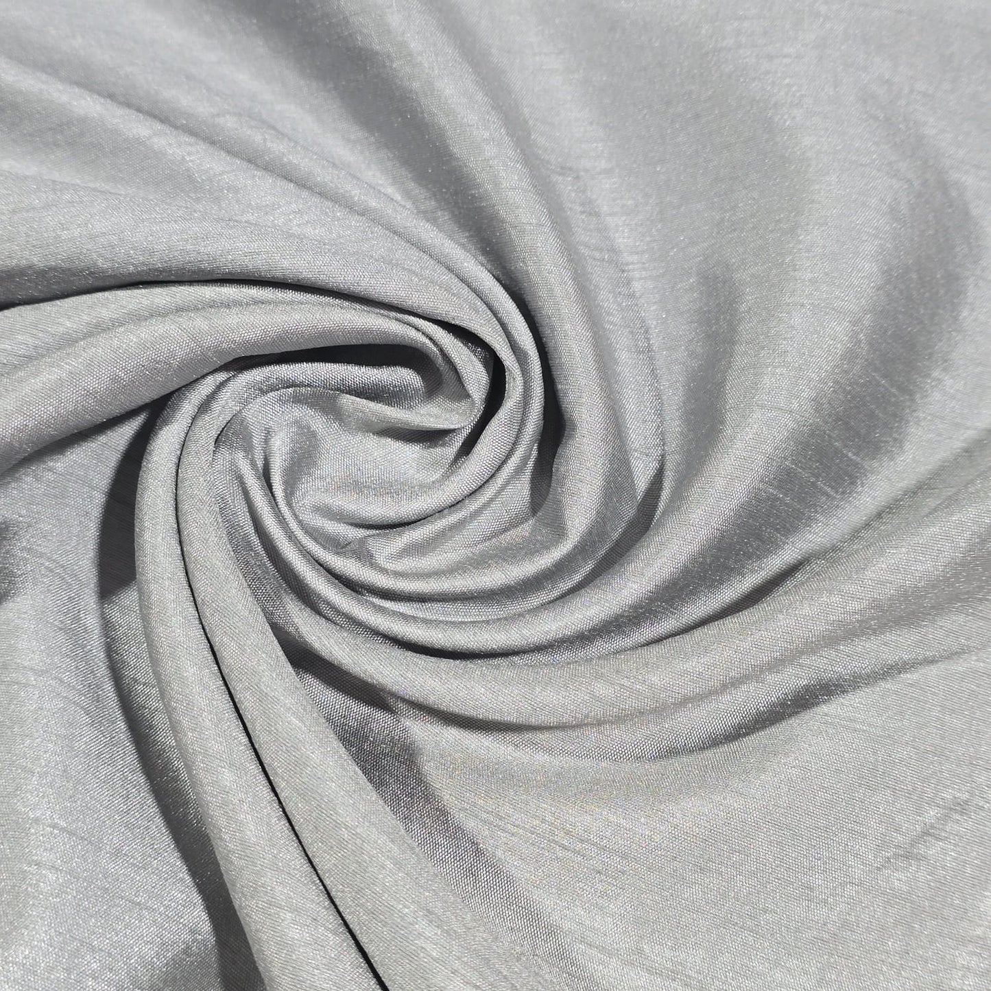 Silver Premium Floral Embroidered Sequin Silk Fabric – Designer Stripe Pattern Dress Material by Meter