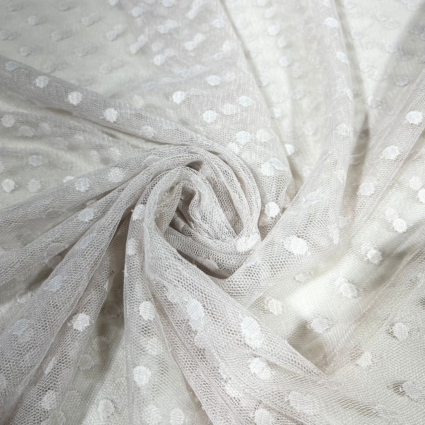 Printed 4-Way Power Net Fabric | Premium Stretch Mesh for Dresses, Lingerie & Activewear Material 58" By The Meter