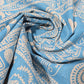 Om Symbol Cotton Linen Fabric 44" Wide | Spiritual Print Dressmaking, Craft & Home Décor Material by the Metre