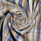Yarn Dyed Striped Khadi 100% Cotton Fabric 44" Woven Dress Craft Material By The Meter