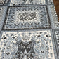 Vintage Floral Chiffon Fabric – Blue/Grey | 44" Wide | Sold by the Metre