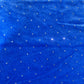 Cobalt Blue Soft Stud Velour Velvet Fabric Stretch Dress Craft Material 58" Wide By The Meter