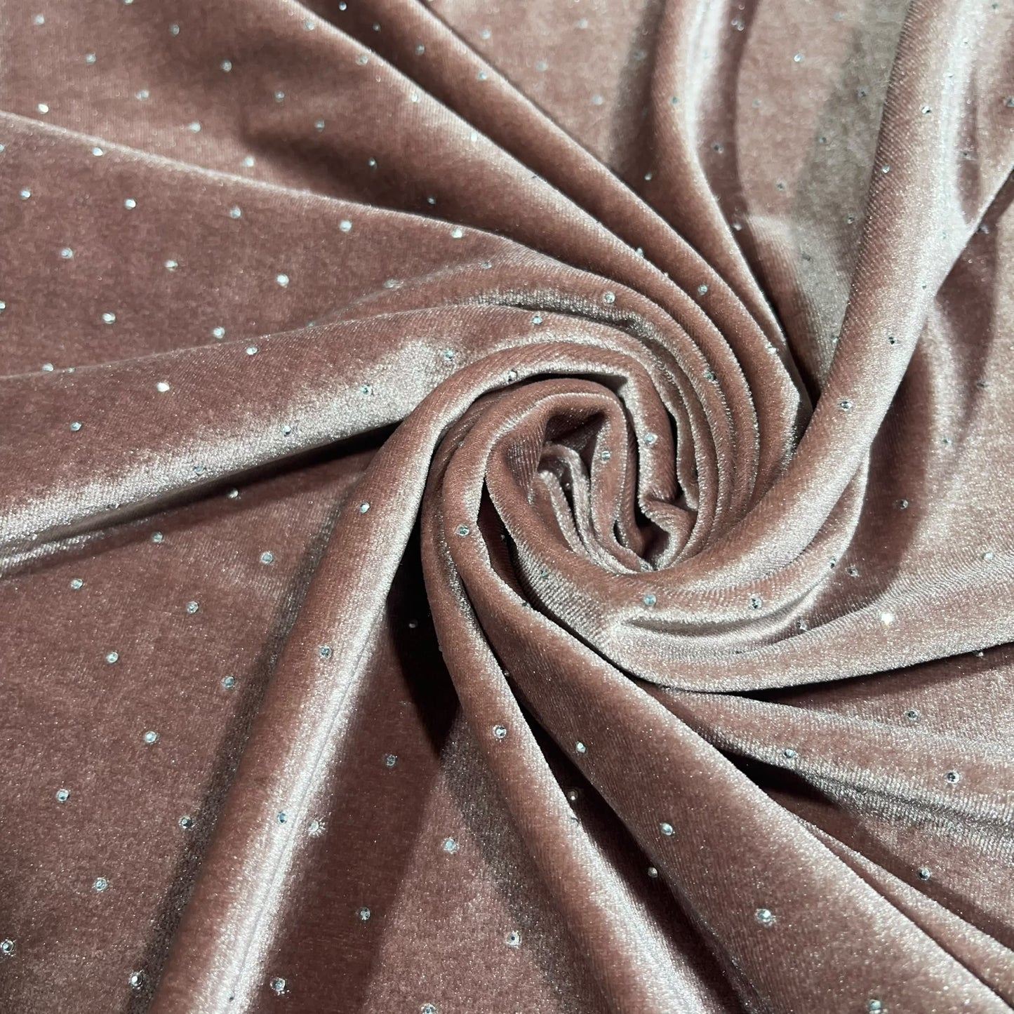 Luxurious Soft Stud Velour Velvet Fabric Stretch Dress Craft Material 58" Wide By The Meter