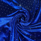 Luxurious Soft Stud Velour Velvet Fabric Stretch Dress Craft Material 58" Wide By The Meter
