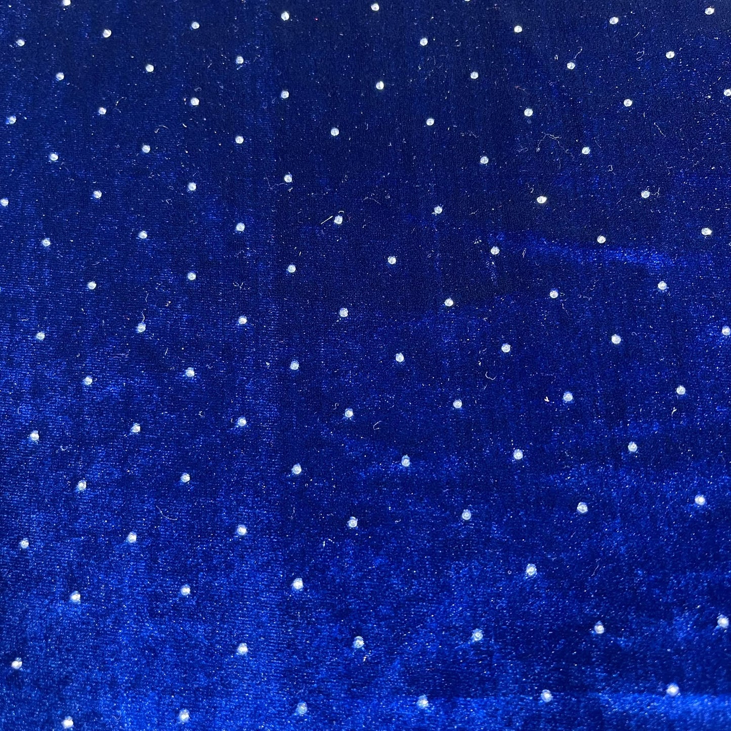 Royal Blue Soft Stud Velour Velvet Fabric Stretch Dress Craft Material 58" Wide By The Meter