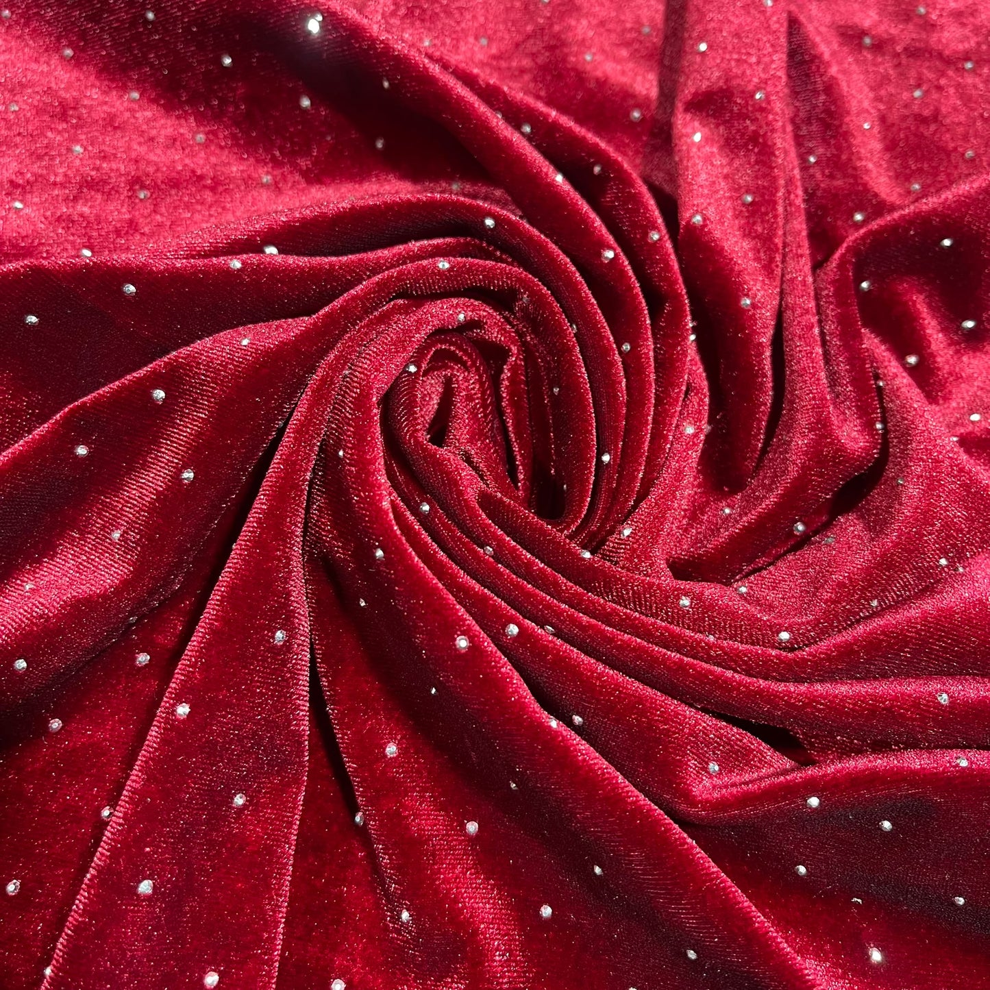 Luxurious Soft Stud Velour Velvet Fabric Stretch Dress Craft Material 58" Wide By The Meter