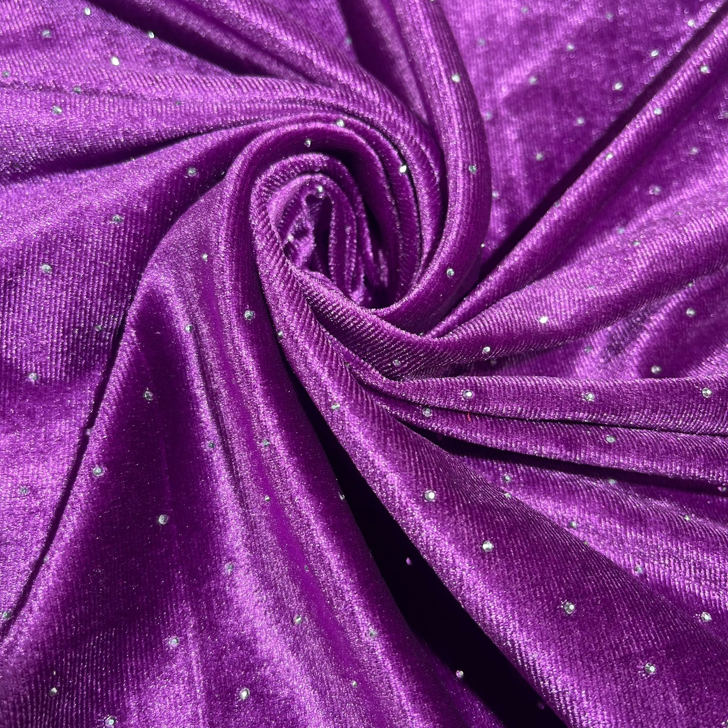 Luxurious Soft Stud Velour Velvet Fabric Stretch Dress Craft Material 58" Wide By The Meter