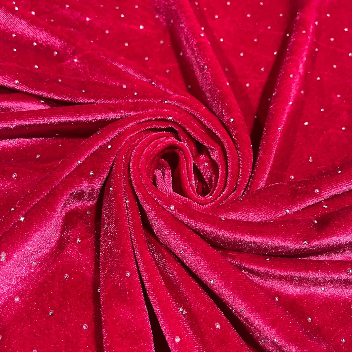 Luxurious Soft Stud Velour Velvet Fabric Stretch Dress Craft Material 58" Wide By The Meter
