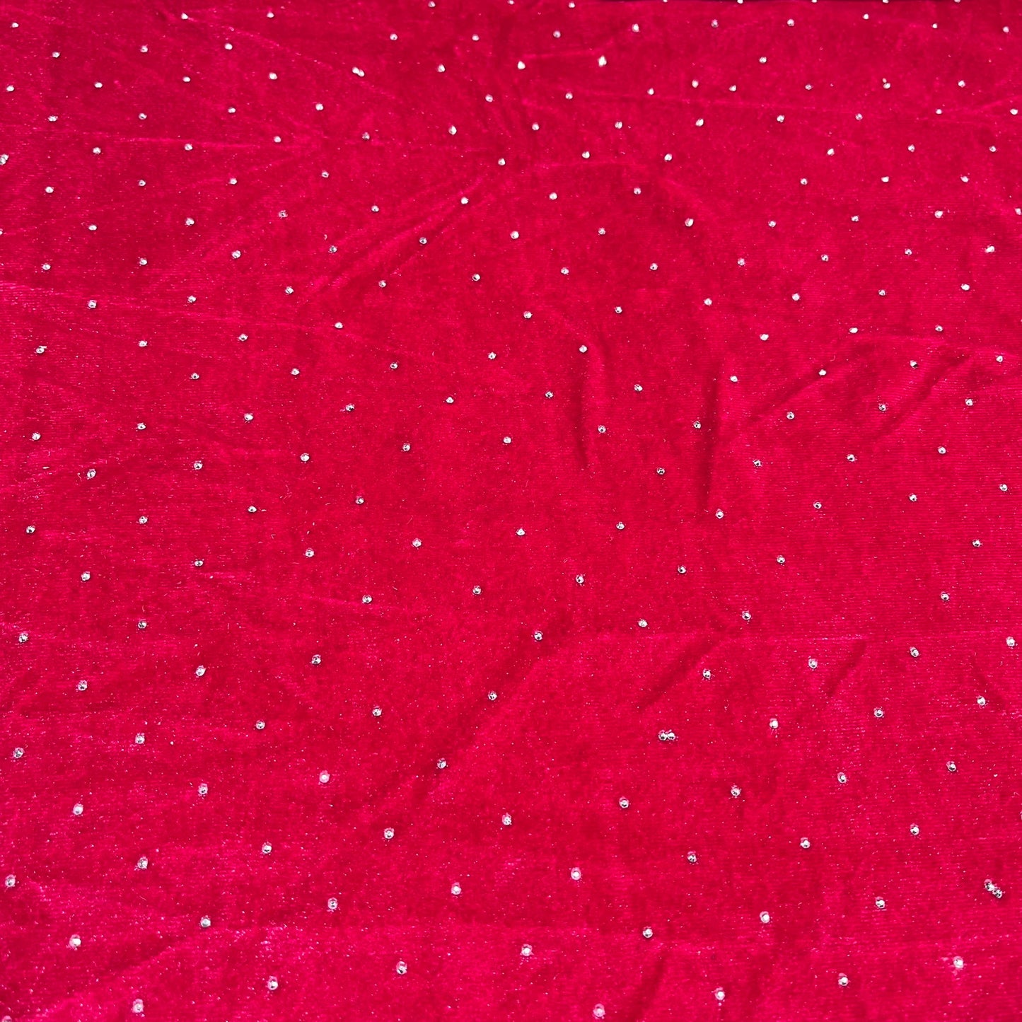 Hot Pink Soft Stud Velour Velvet Fabric Stretch Dress Craft Material 58" Wide By The Meter