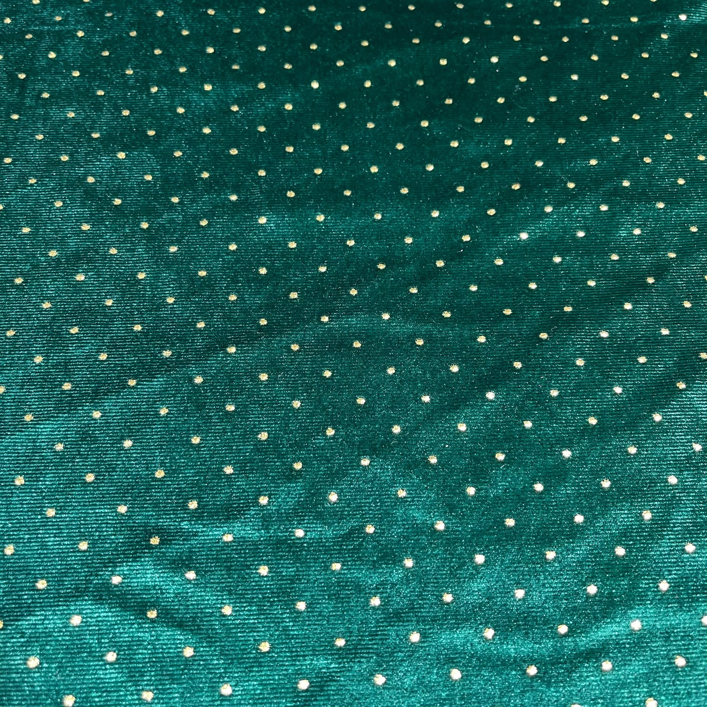 Green Soft Stud Velour Velvet Fabric Stretch Dress Craft Material 58" Wide By The Meter
