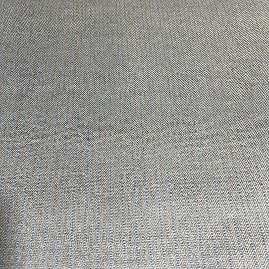 Champagne Beige Stripe Polyester Cashmere Suiting Fabric Suit Trouser Dress Material By The Meter 58" Wide