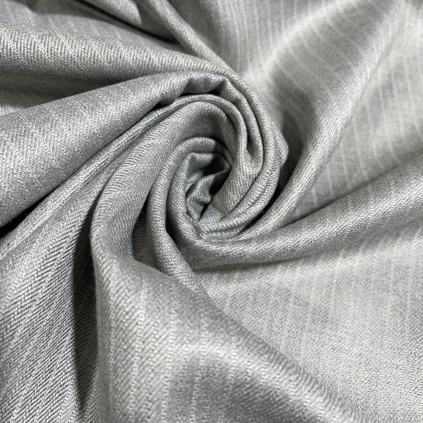 Silver Stripe Polyester Cashmere Suiting Fabric Suit Trouser Dress Material By The Meter 58" Wide