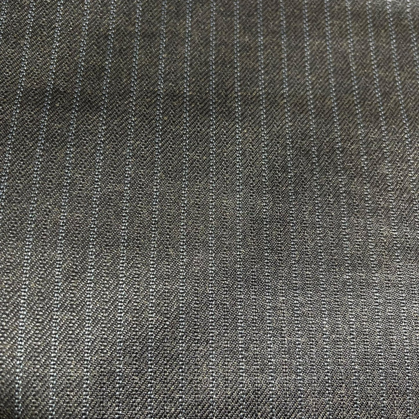 Black Stripe Polyester Cashmere Suiting Fabric Suit Trouser Dress Material By The Meter 58" Wide