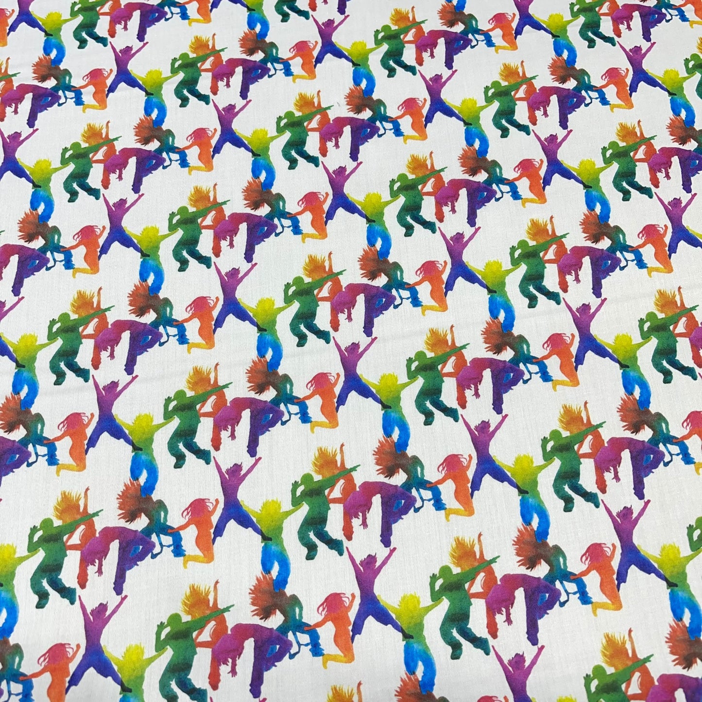Just Dance 100% Cotton Sateen Sports & Dance Print Dress Craft & Décor Fabric 55" Wide