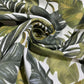Tropical Leaf Print Cotton Rich Half Panama 55" Wide Dress Craft Fabric By The Meter