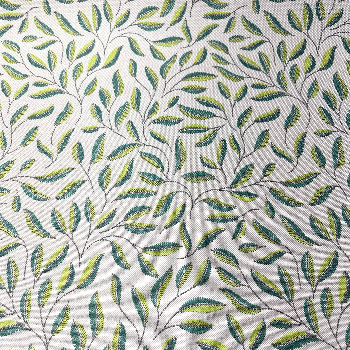 Meadow Leaves Cotton Rich Linen Look Printed Panama Craft & Home Décor Fabric 55" Wide By The Meter