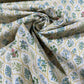 Floral Mosaic Cotton Rich Linen Look Printed Panama Craft & Home Décor Fabric 55" Wide By The Meter