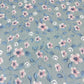 Sage Blossom 100% Cotton Floral Lawn Fabric 58" Wide Dressmaking Craft Draping Per Meter